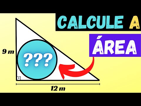 🔥Área do Círculo Inscrito no Triângulo Retângulo | Geometria Plana🔥