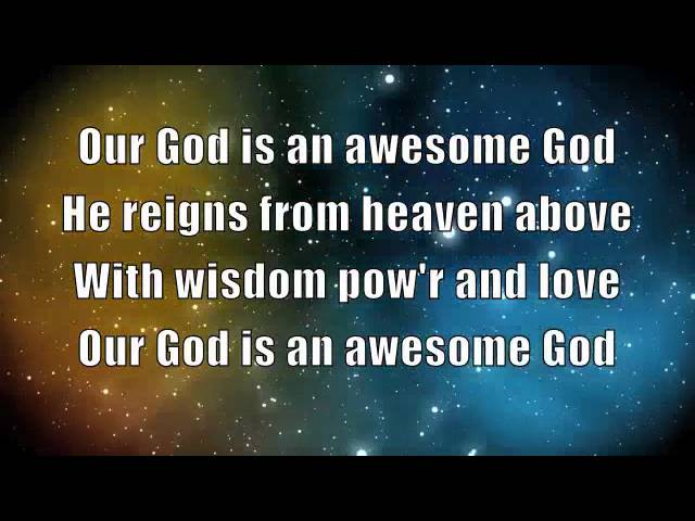 Our Awesome God with Lyrics 🙌