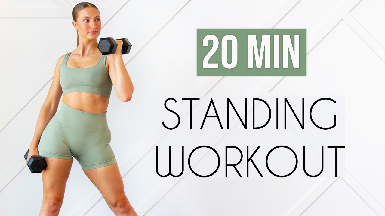 20-Minute Full Body Standing Strength & Cardio Workout β No Jumping, Home-Friendly