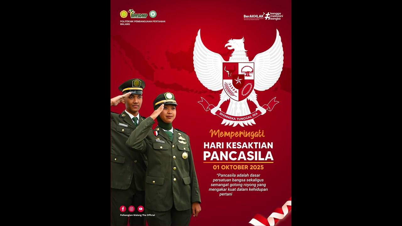 Perayaan Hari Kesaktian Pancasila 1 Oktober 2025 di Polbangtan Malang