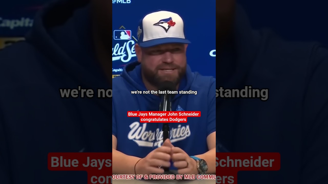Blue Jays Manager John Schneider Praises Dodgers' 2025 World Series Victory 🏆