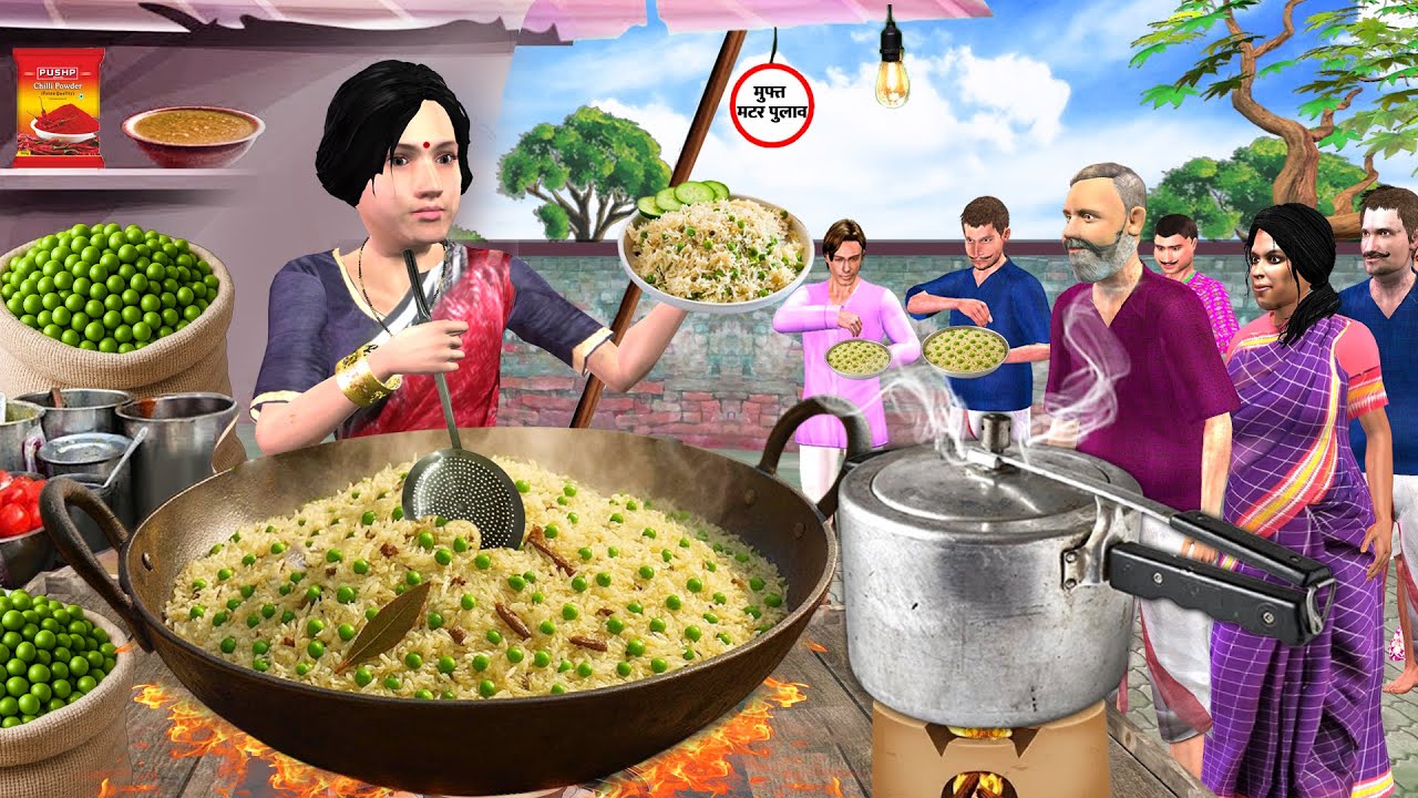 मटर पुलाव रेसिपी और हिंदी कहानियां 🍚