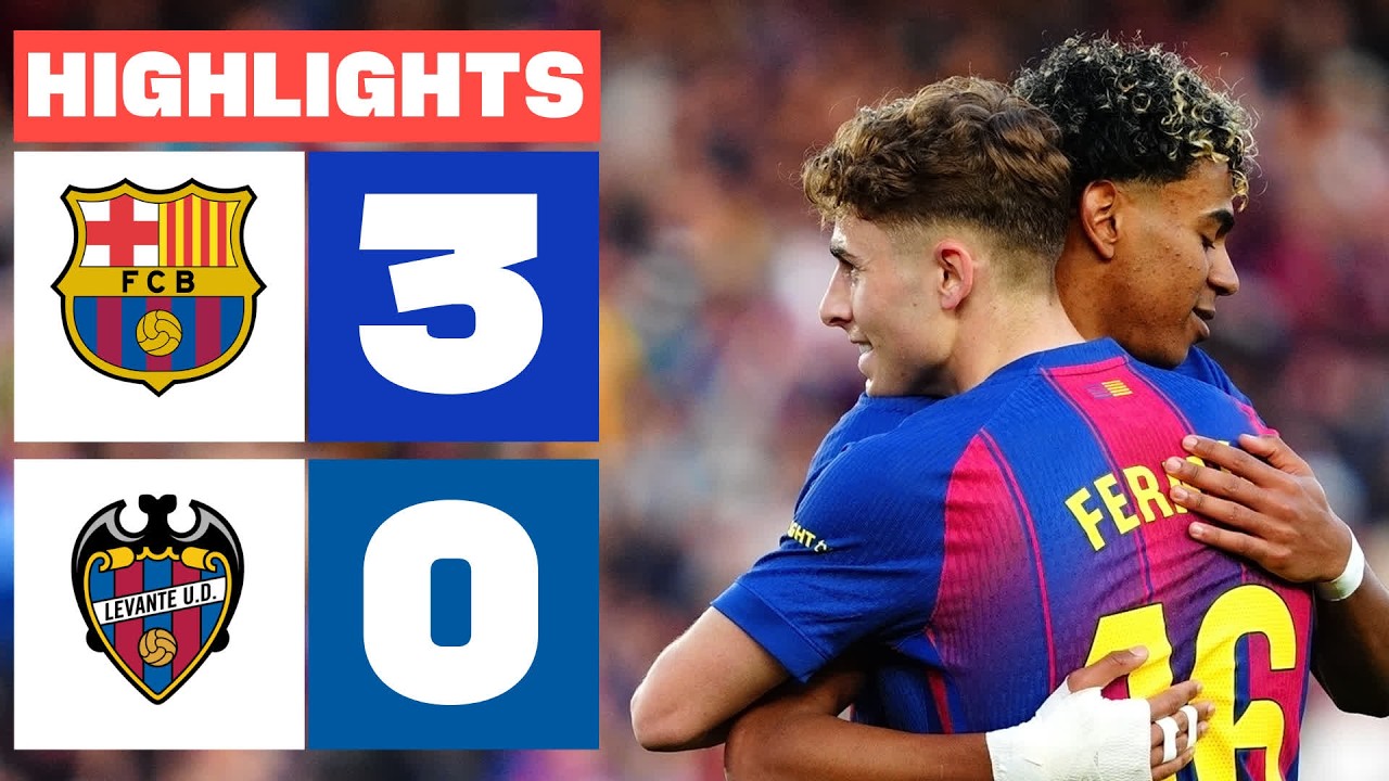 Barcelona 3-0 Levante: Resumen La Liga ⚽