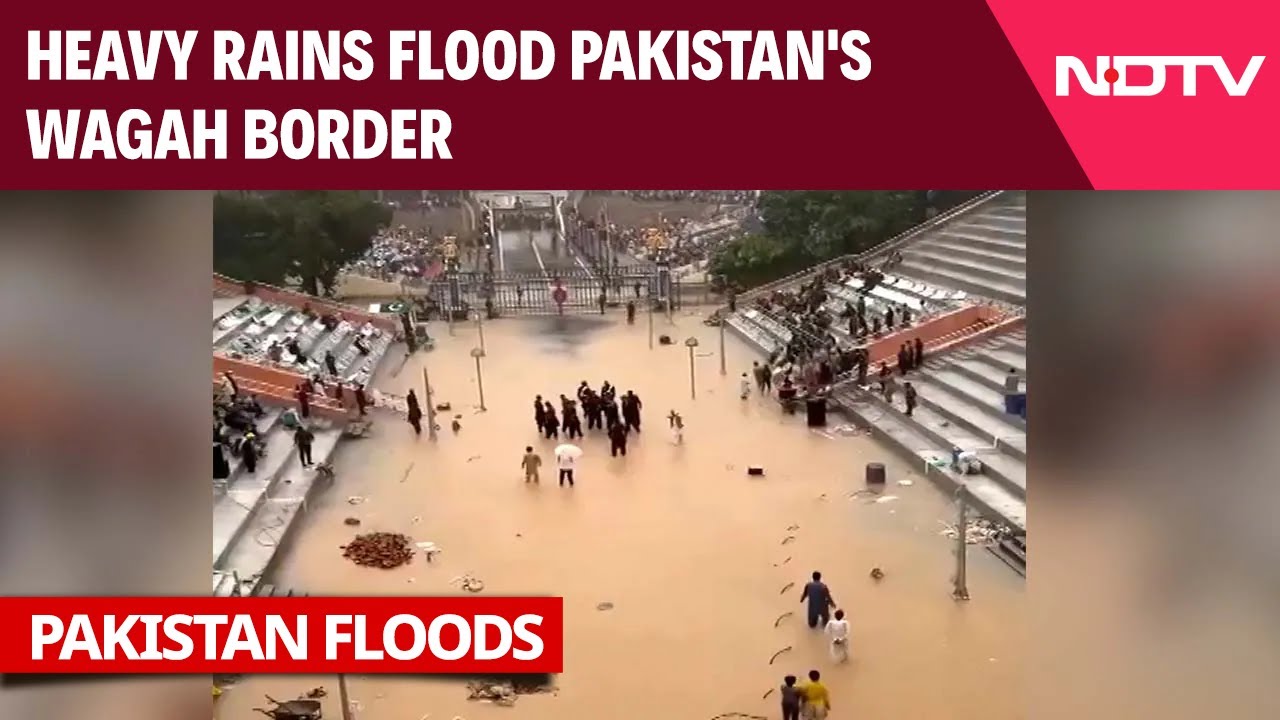 Heavy Rains Flood Wagah Border, Disrupt Movement 🌧️