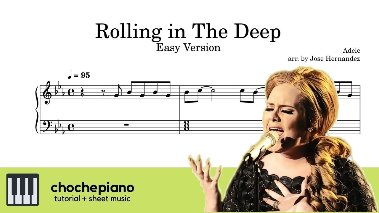Adele's 'Rolling in the Deep' Easy Piano Tutorial 🎹