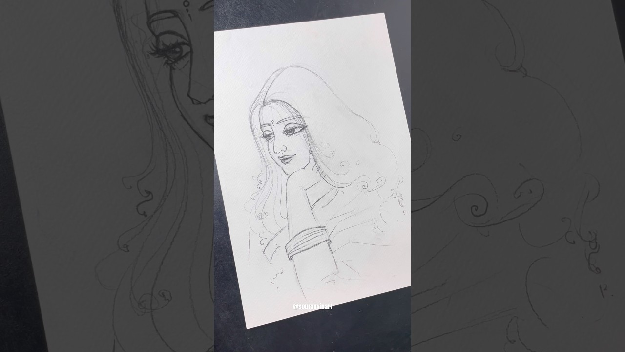 Guide to Drawing Beautiful Indian Girl 🎨