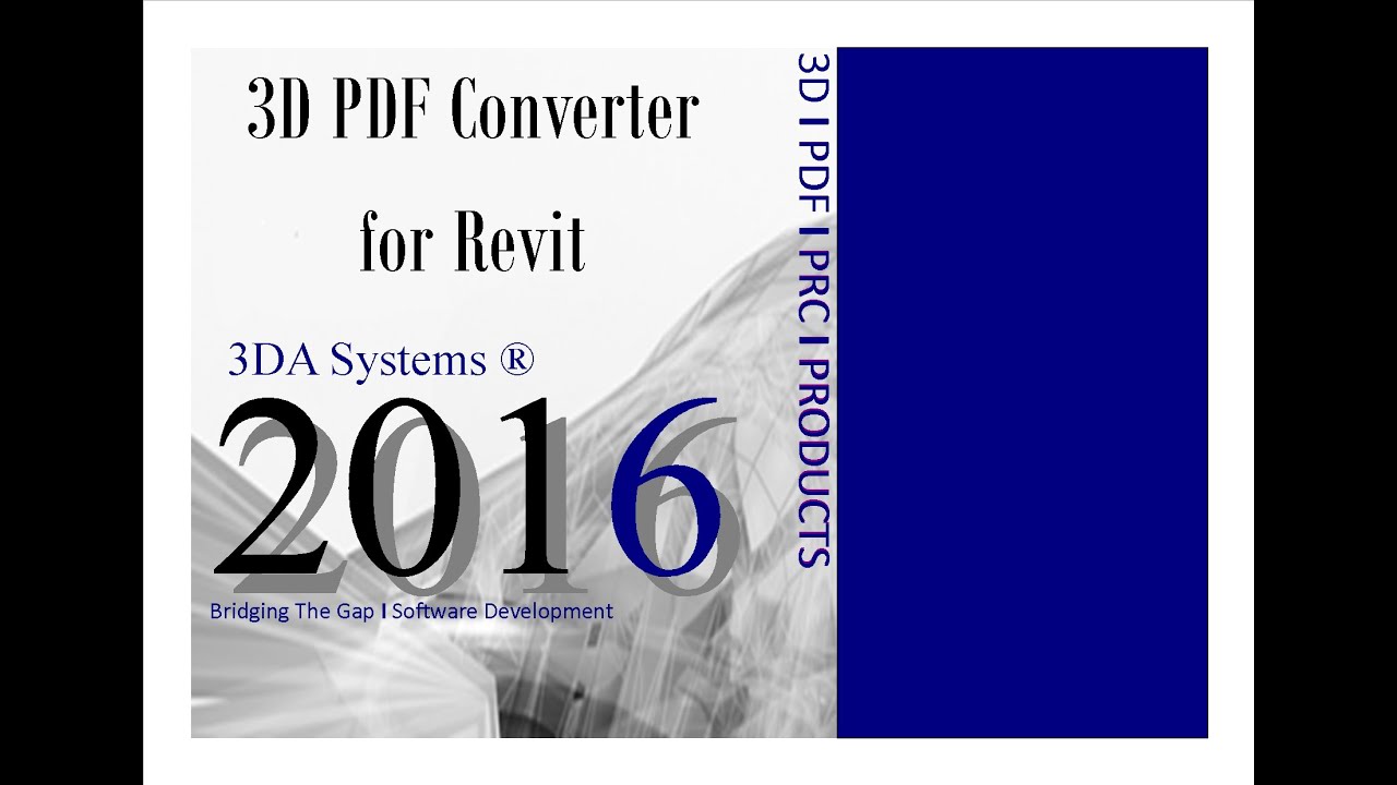 3D PDF Converter For Revit 2016