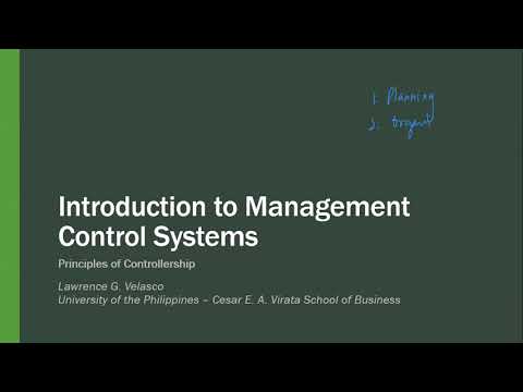 Intro to Management Control Systems 📊