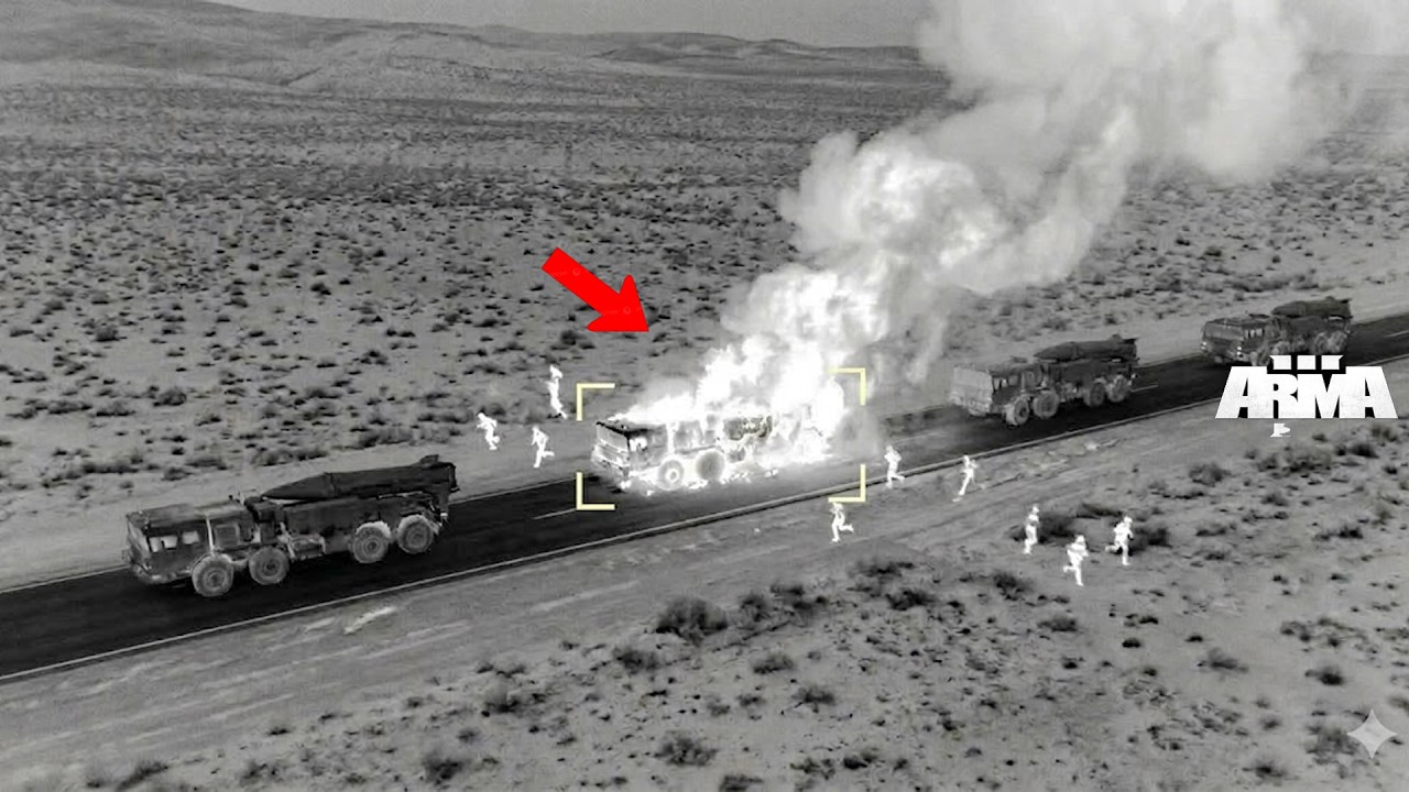 3 minutes ago! A US MQ-9 drone detected a convoy carrying Iran's most advanced missile systems