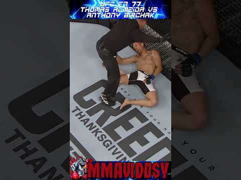 Жесткий нокаут UFC FN 77 - Thomas Almeida vs Anthony Birchak #shorts #mma #ufc