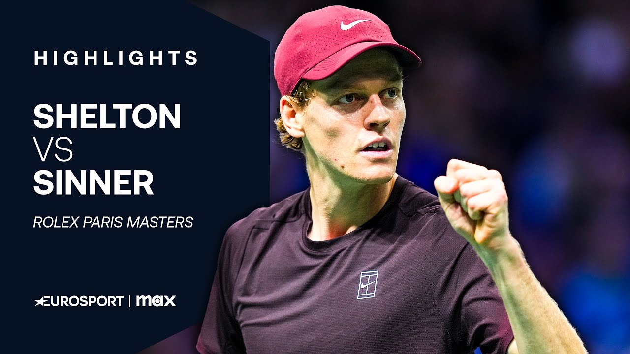 ROLEX PARIS MASTERS : Jannik Sinner écrase Ben Shelton pour atteindre la demi-finale 🎾