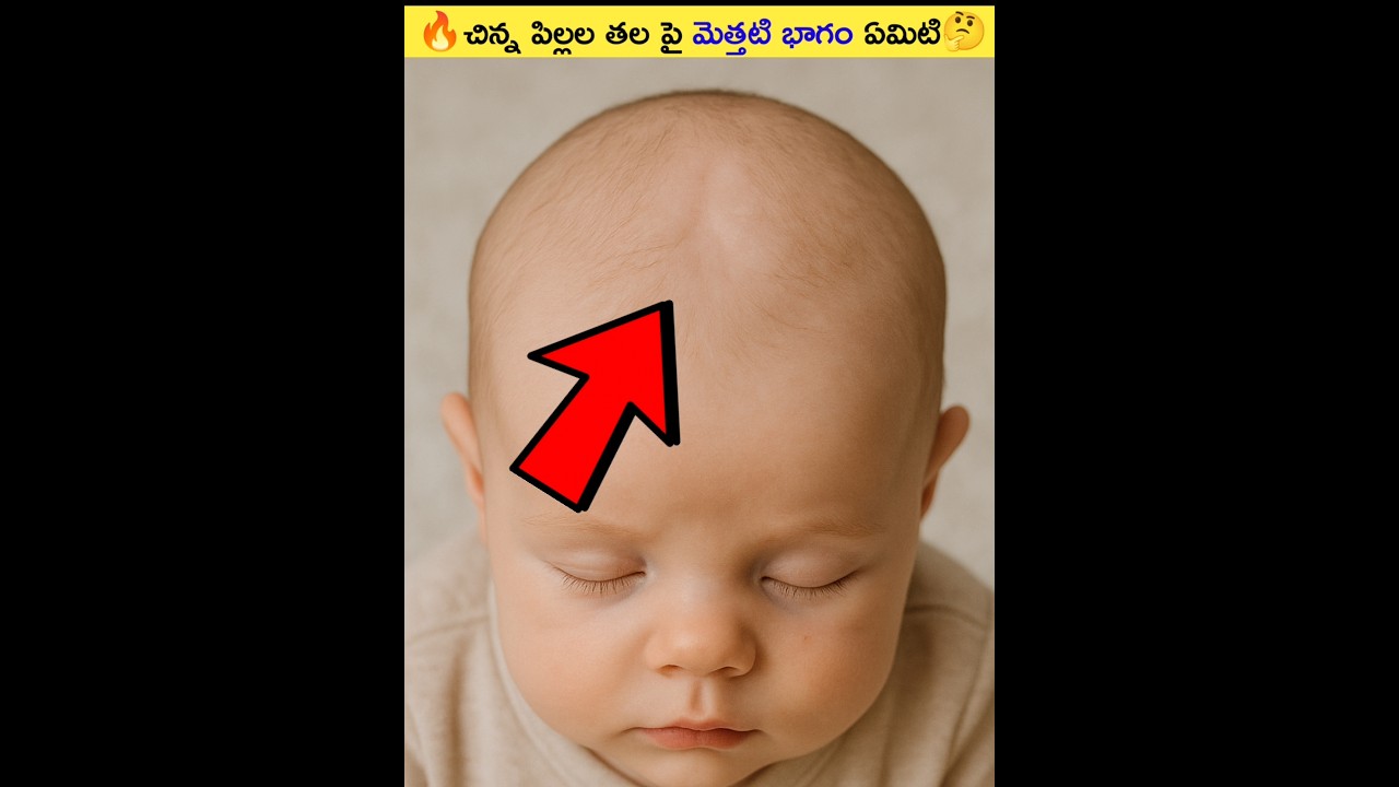 చిన్న పిల్లల తలపై మెత్తటి భాగం ఏది? 🤔 #Shorts