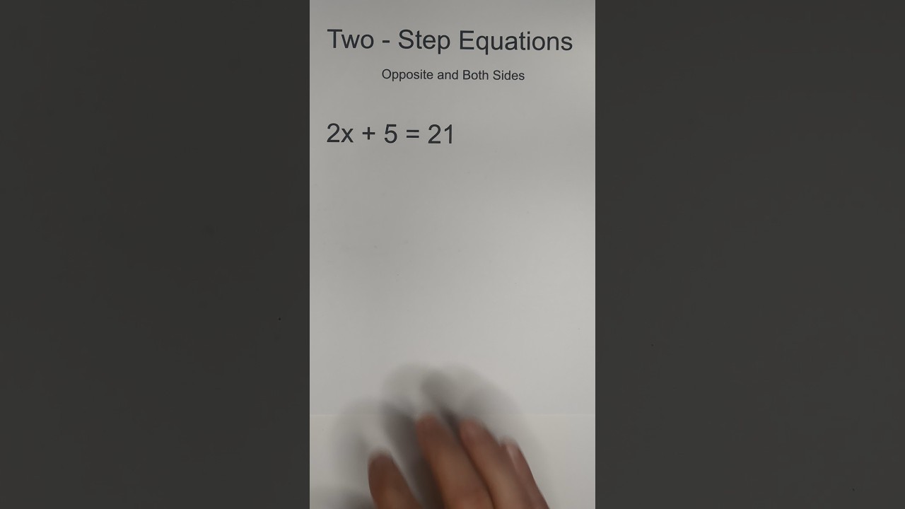 Mastering Two-Step Equations
