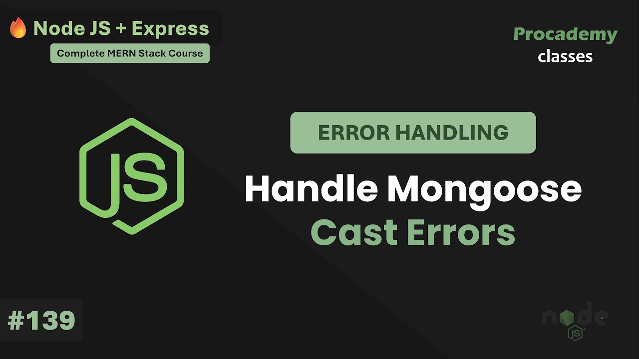 Handling Mongoose Cast Errors for User-Friendly Responses