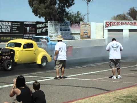 1936 Buick Straight 8 Drag Racing with Howard Intake & Headers
