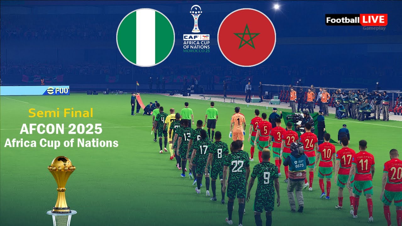 Nigeria vs Morocco - AFCON 2025 Semi-Final Simulation ⚽