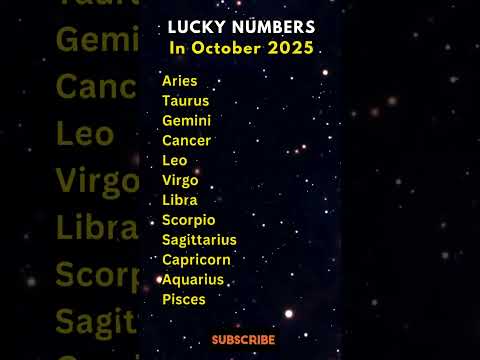 October 2025 LUCKY NUMBERS for Your Zodiac Sign 💰✨ (Don’t Ignore These!) #shorts