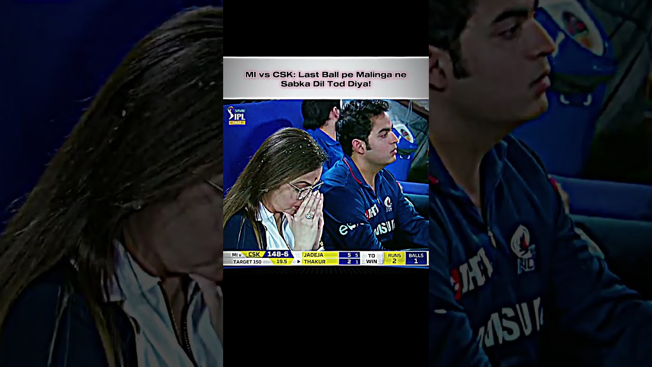 MI vs CSK: Malinga's Last Ball Shock 😱