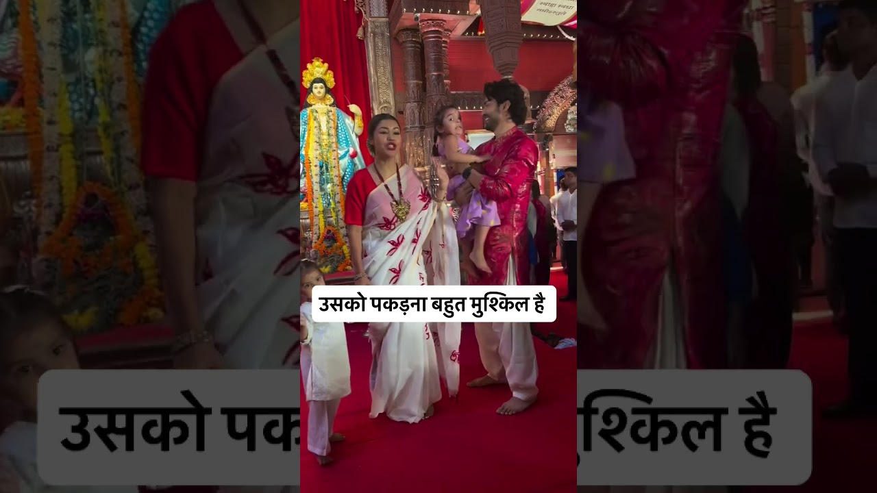 Gurmeet & Debina at North Bombay Durga Puja 🪔