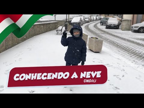 Descobrindo a Neve em Cingoli ❄️