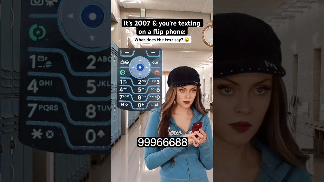 Texting on a 2000s Flip Phone 📱