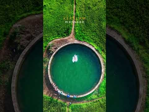 Location:📌Kumaranellur Vatta kinar(round well), Pattambi, palakkad district.#monsoon #kerala #rain