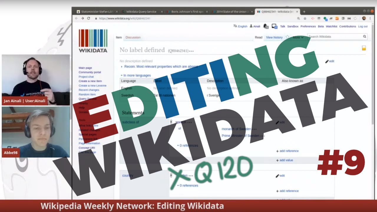Live Wikidata Editing Session #9 📝
