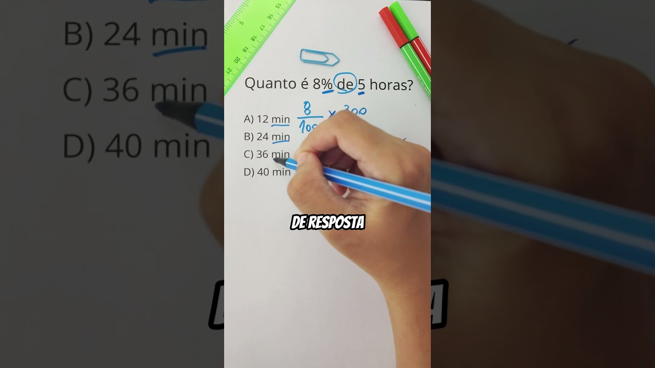 Porcentagem em Matemática❗⏰