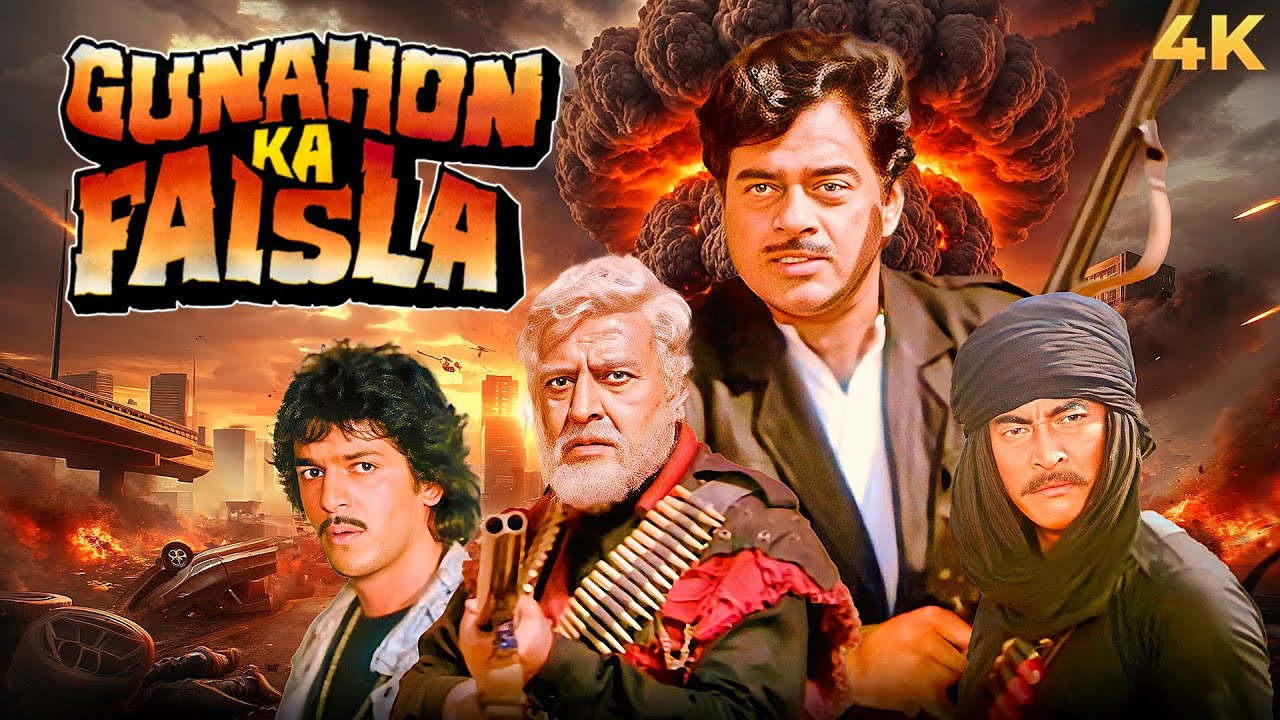 Gunahon Ka Faisla (1988) Action Movie in Stunning 4K | Featuring Shatrughan Sinha & Danny Denzongpa