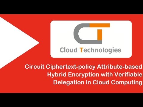 Circuit Ciphertext policy Attribute based Hybrid Encryption with Verifiable Delegation in Cloud Comp