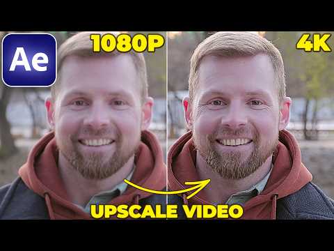How to UPSCALE VIDEO to 4K in After Effects