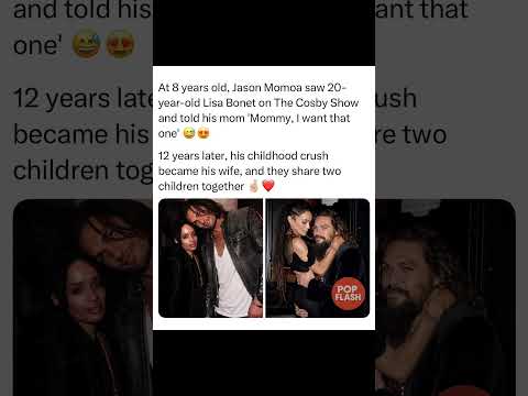 Jason Momoa MANIFESTED His Childhood Crush! From Watching Lisa Bonet on TV to MARRYING Her! #shorts