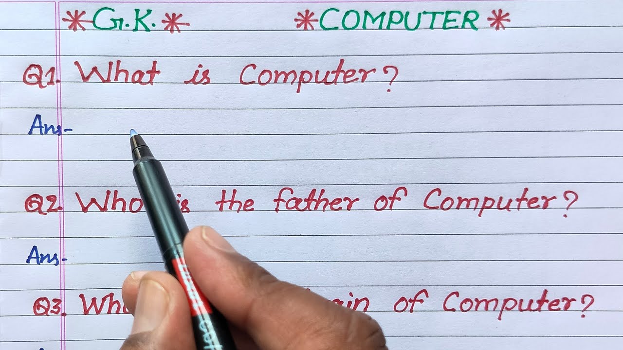 what is computer | who is the father of computer | what is the brain of computer