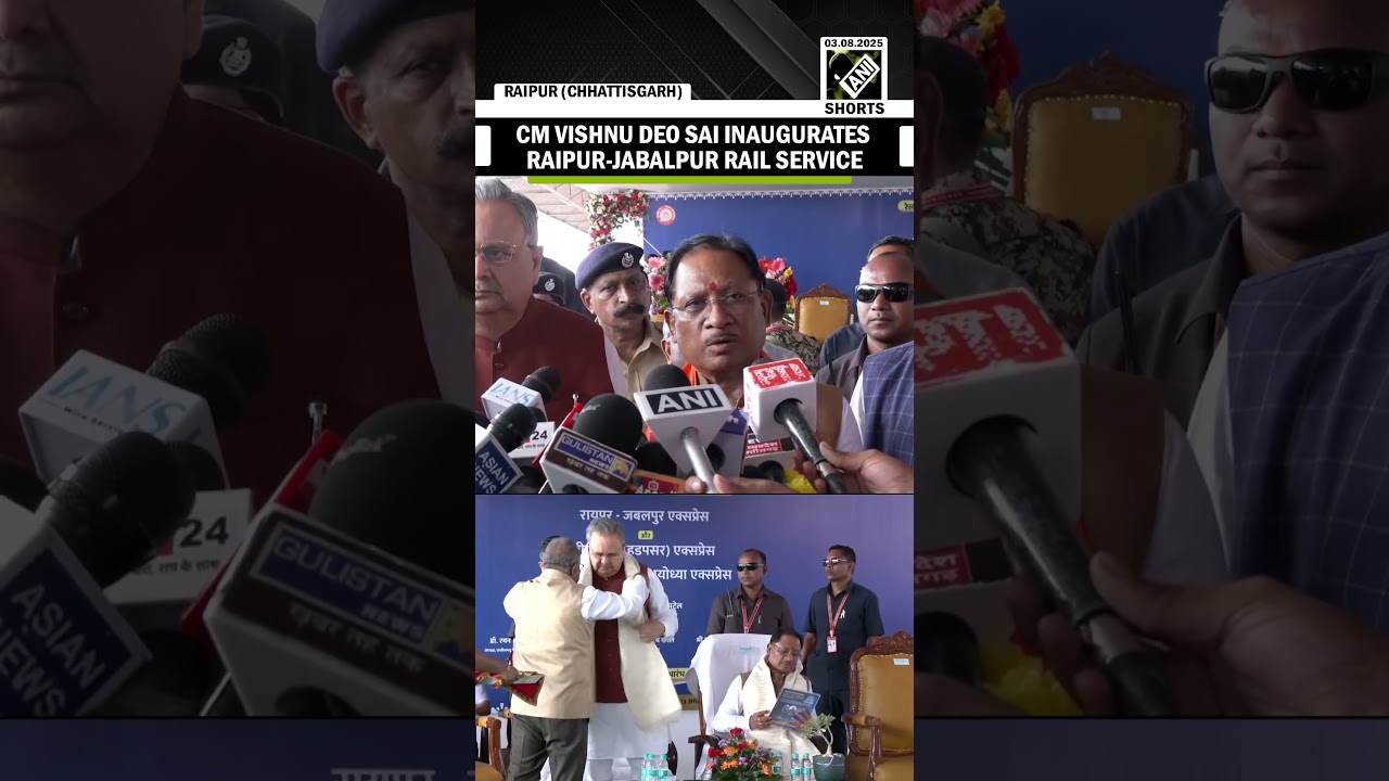 Chhattisgarh CM Vishnu Deo Sai Celebrates Launch of Raipur-Jabalpur Rail Service