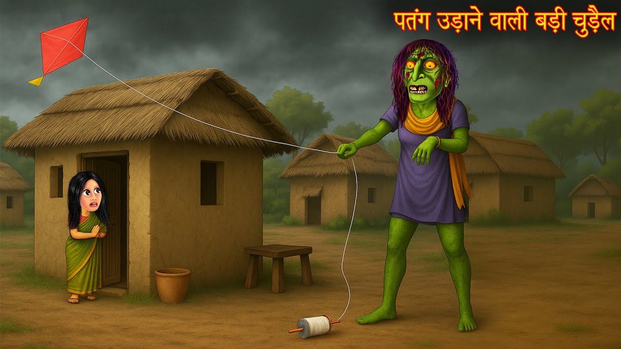 पतंग उड़ाने वाली बड़ी चुड़ैल | Hindi Horror कहानी