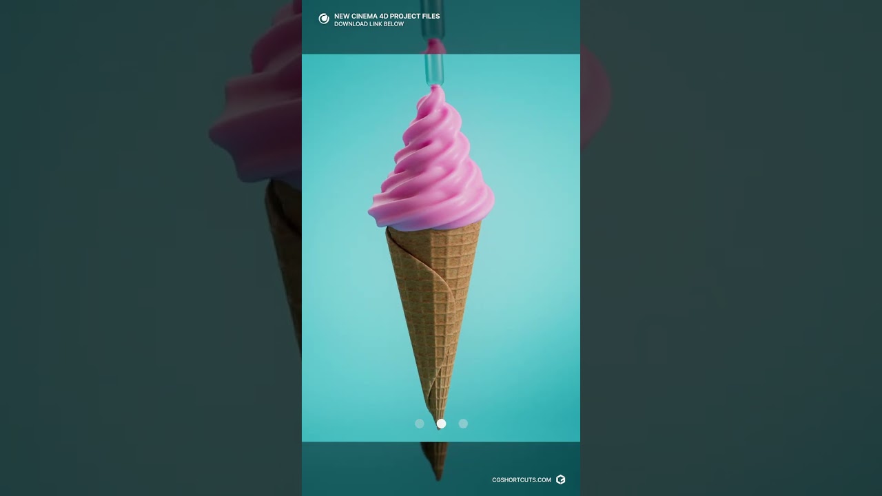 Create Soft Serve Ice Cream in Cinema 4D + Redshift π¦