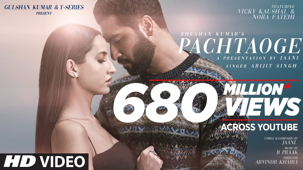 Arijit Singh's Heartfelt Love Song 'Pachtaoge' ft. Vicky Kaushal & Nora Fatehi 🎶