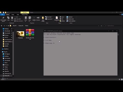How to hide Secret Data inside an Image File using CMD