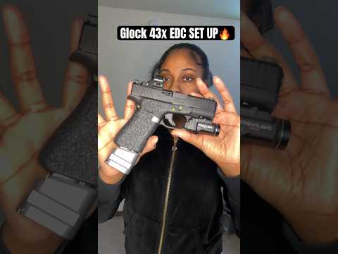 Glock 43x MOS EDC Set Up🔥🔥 #43x #glock #ak47 #shorts #guntuber