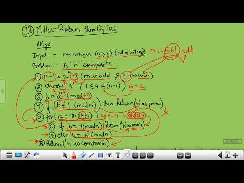 CCT unit 3 Primality testing 3 Millar Rabin Testing
