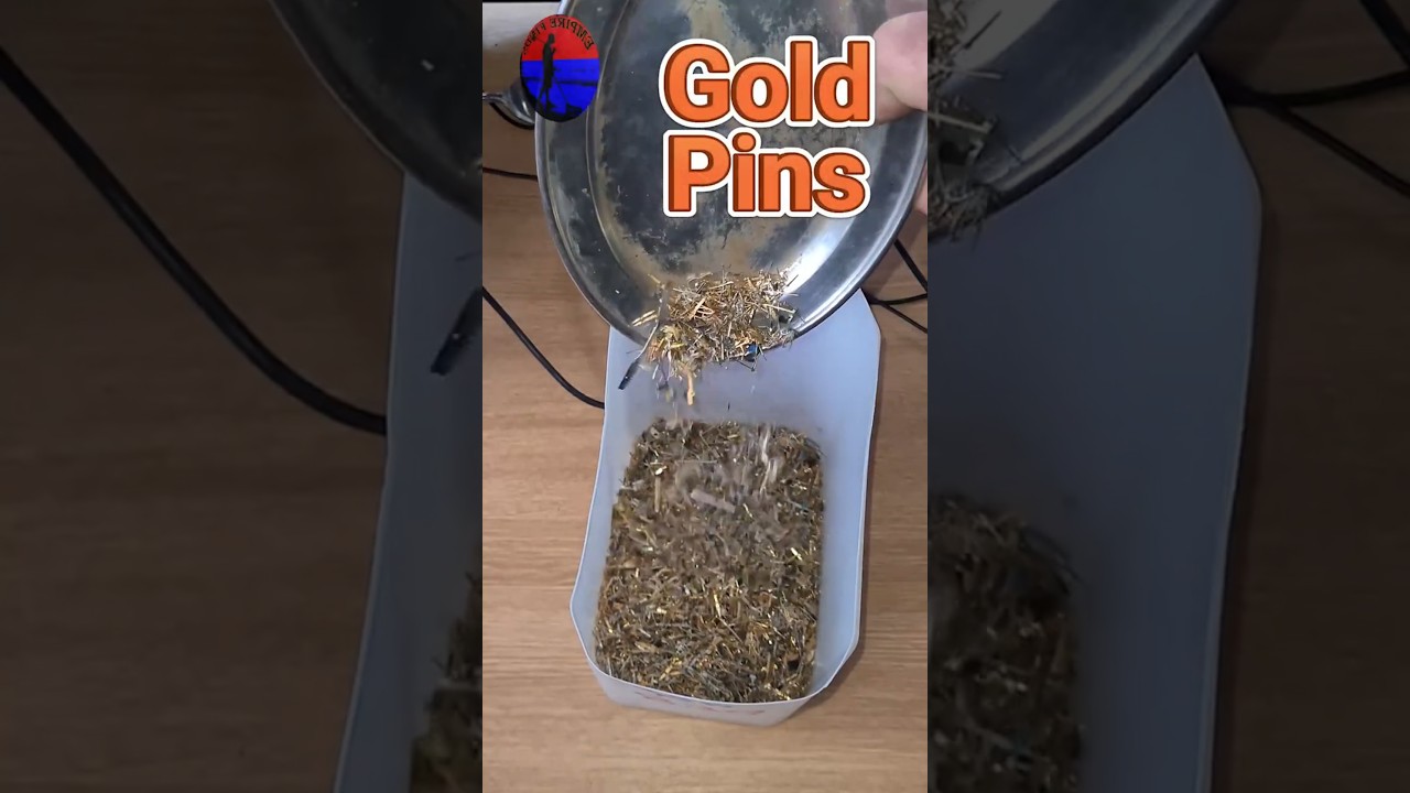 Gold Pin Recovery from Old Electronics 💰