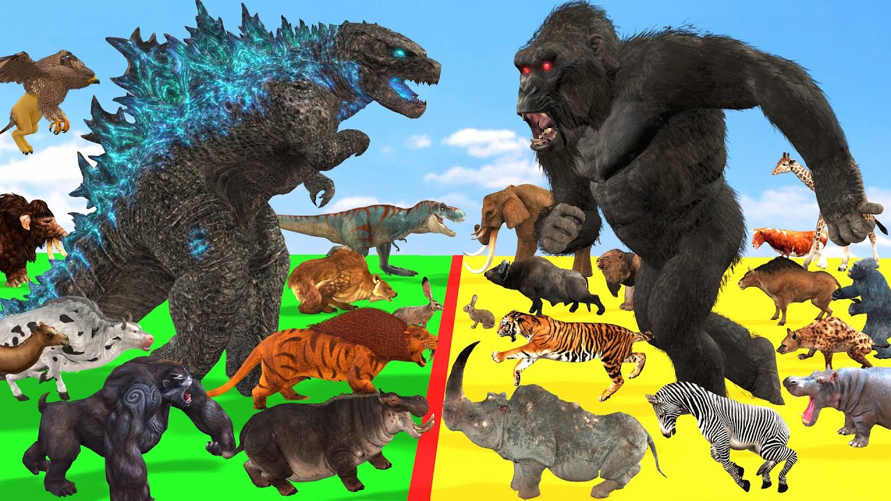 Prehistoric Mammals Clash: Godzilla vs. King Kong 🦖