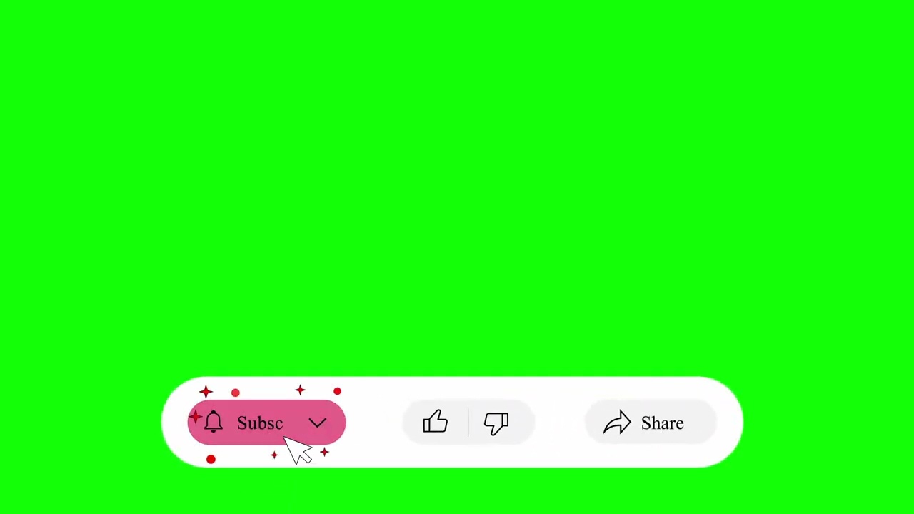 Subscribe Button Green Screen Animation | Free Download | No Copyright