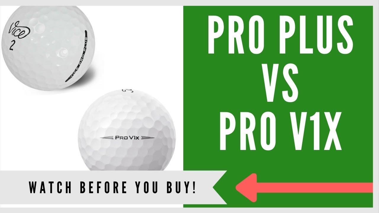 Titleist Pro V1X vs Vice Pro Plus Golf Balls ⛳