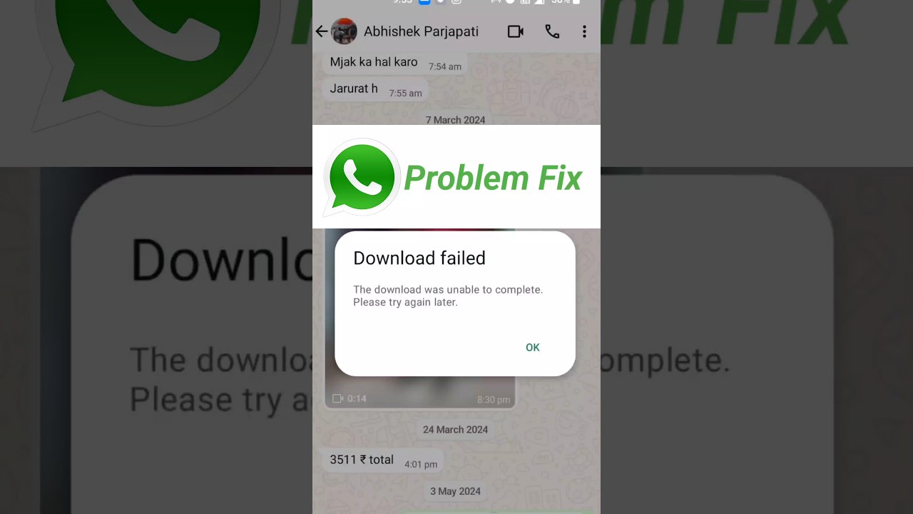 How to Fix WhatsApp Download Failed Issue | Troubleshooting Tips