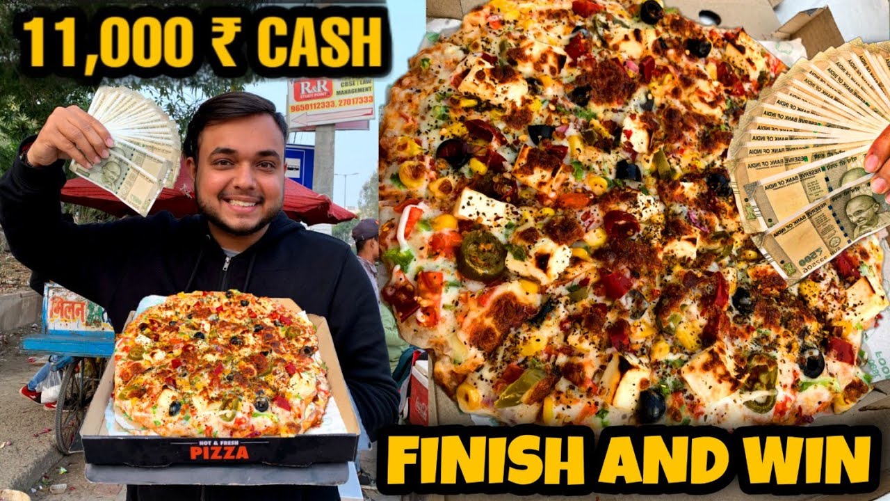 1 Pizza Challenge: Eat & Win ₹11,000 Cash! 🍕