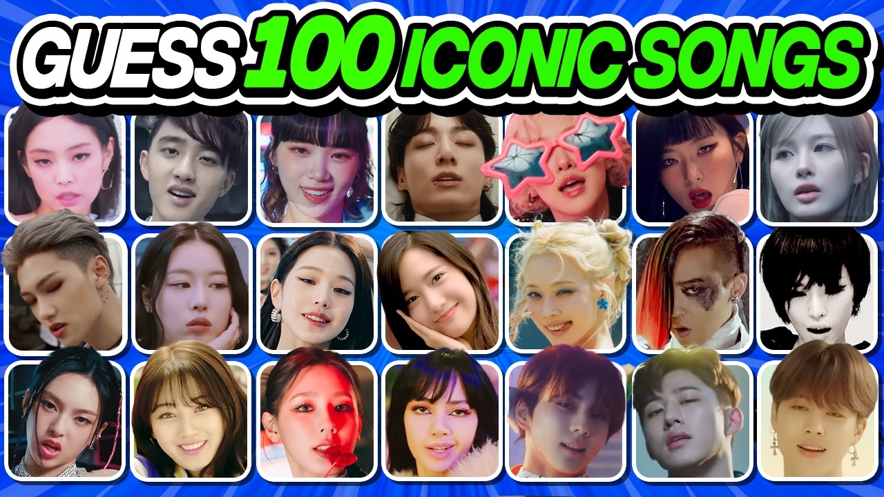 Guess 100 Iconic K-Pop Songs 🎶