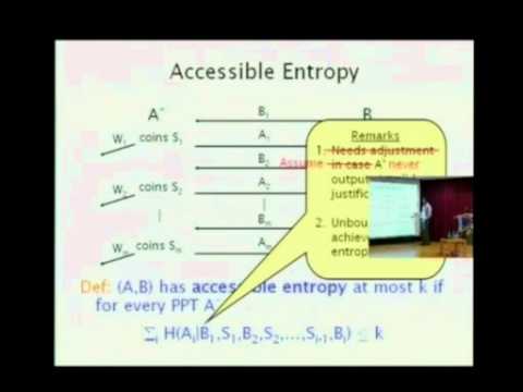 Salil Vadhan: Inaccessible Entropy