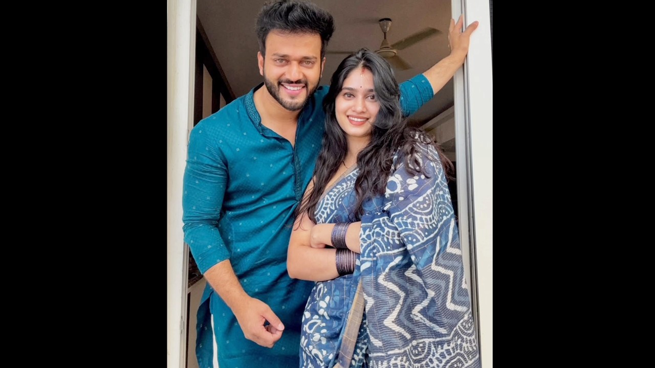 Mamagaru Serial Hero Gangadhar with Wife in Unseen Photos