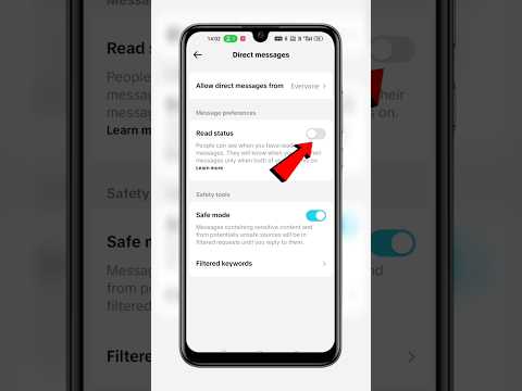 TikTok Message Read Status Hide | TikTok Message Read Status Kaise Off Karen #techfrack #shorts